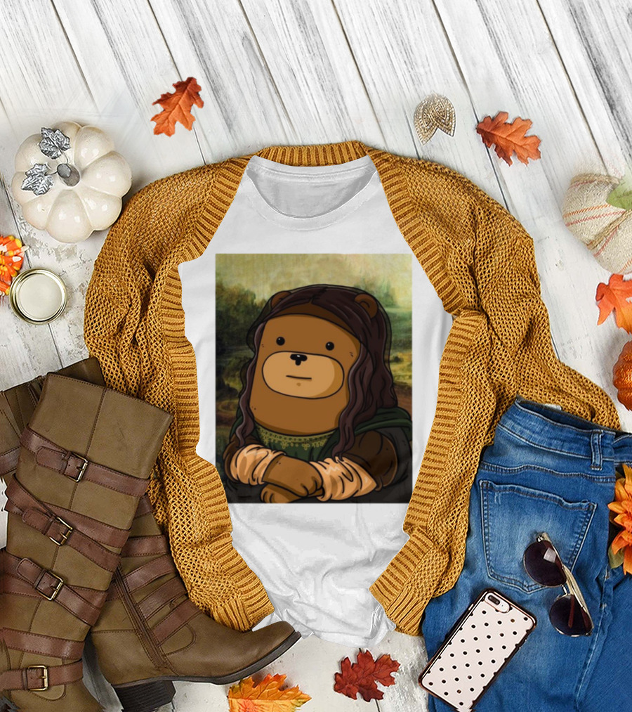 Figen.Eth Boi The Bear Mona Lisa Parody T-Shirt