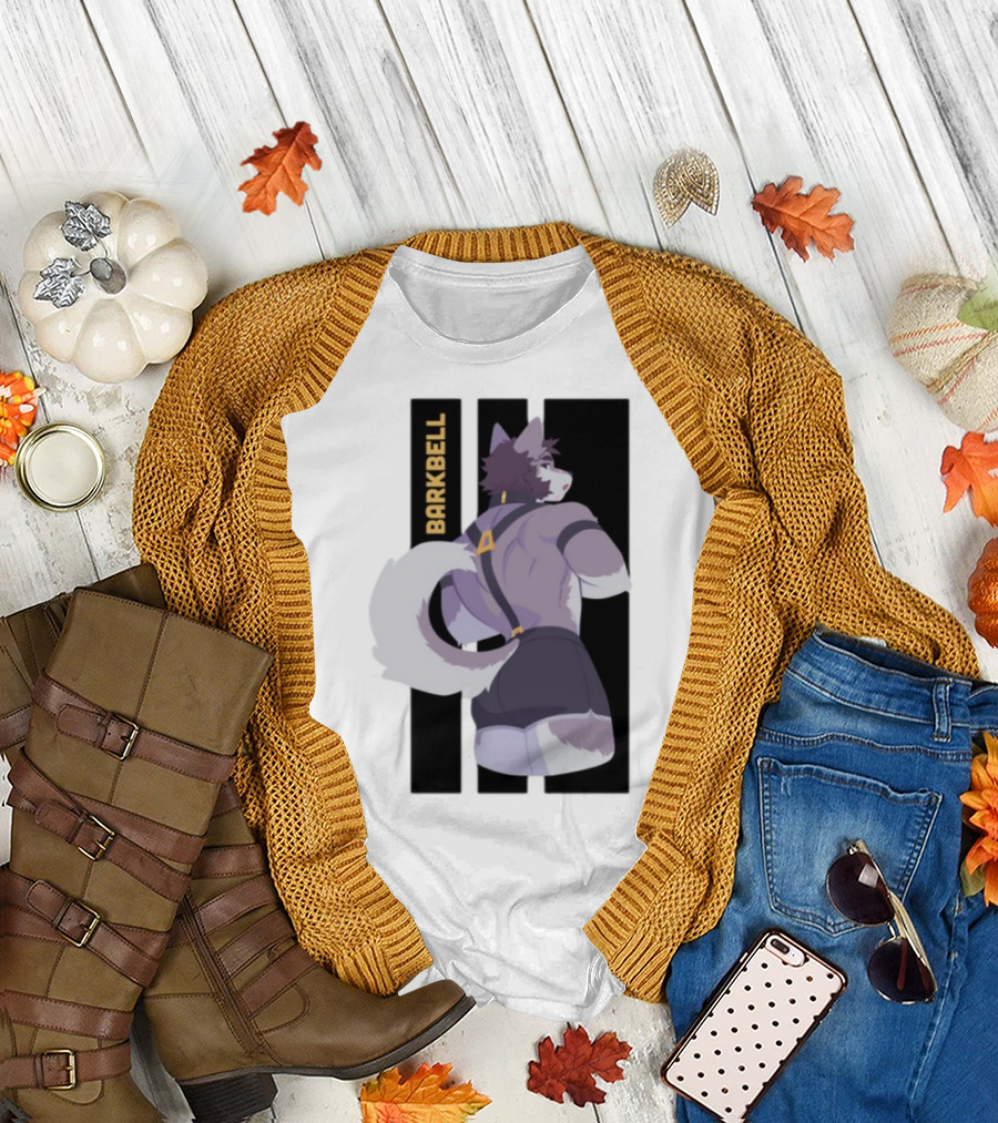 Barkbell Lycan Lifts Ringer Pump Cover Wolf Workout T-Shirt