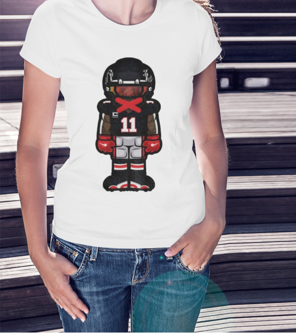 Julio Jones Cartoon Atlanta Falcons NFL 2025 T-Shirt