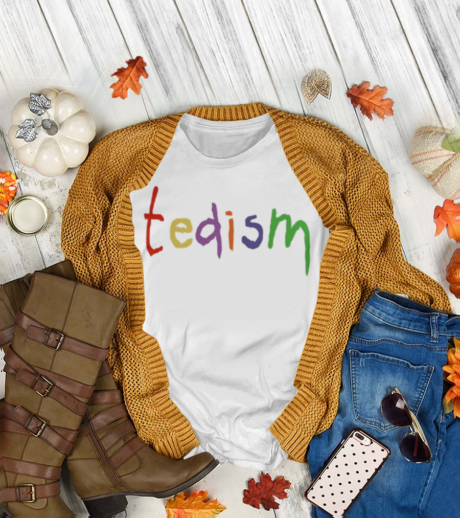 Tedism Colorful Rainbow Letters T-Shirt