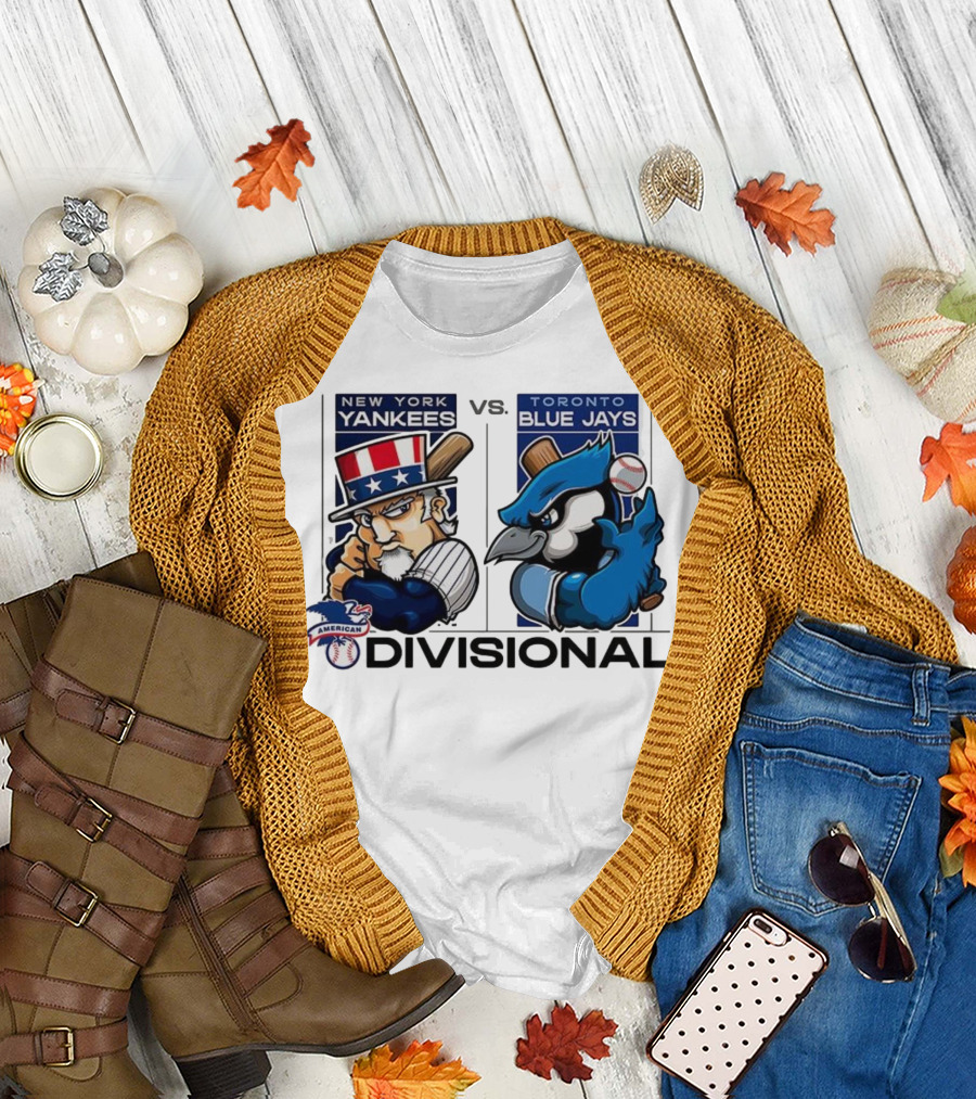 New York Yankees vs Toronto Blue Jays American League Divisional 2025 T-Shirt