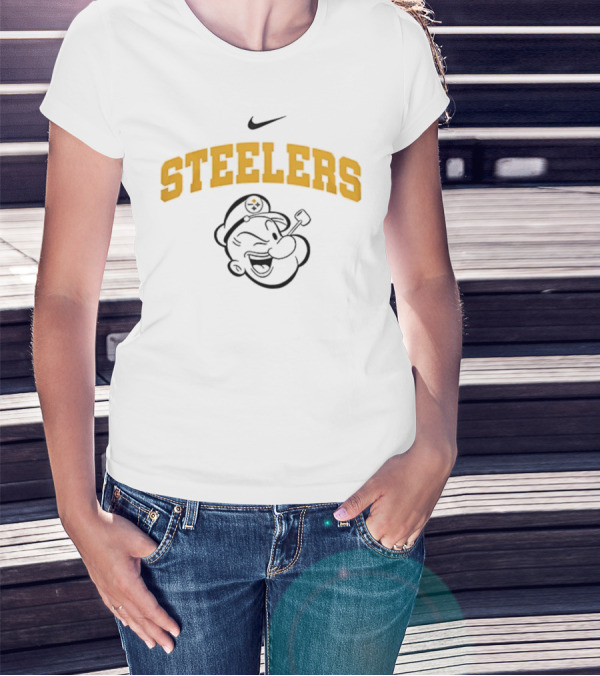 Pittsburgh Steelers Nike Popeye I Yam What I Yam Collaboration T-Shirt