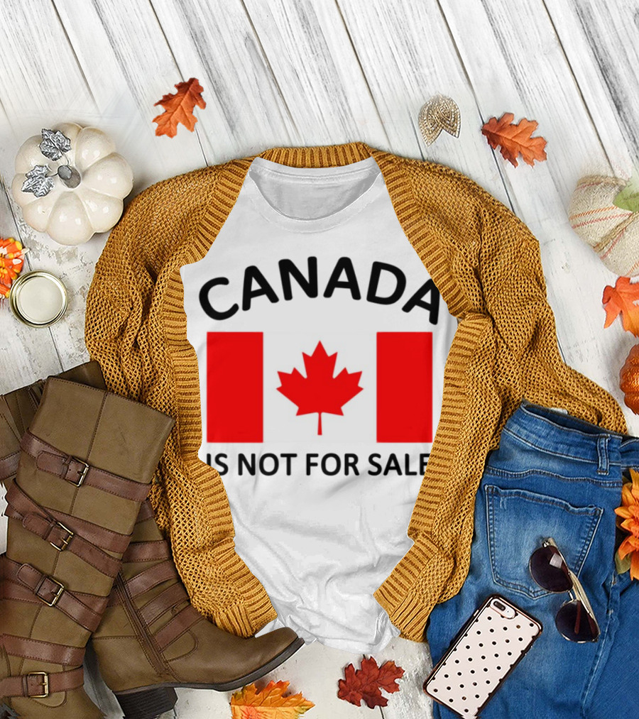 Mike Myers Canada Is Not For Sale Maple Leaf Flag T-Shirt