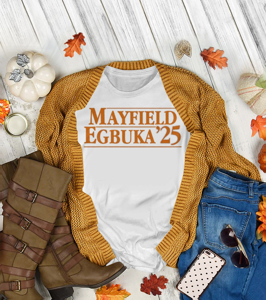 Mayfield Egbuka ’25 Baker Mayfield Emeka Egbuka Tampa Bay Buccaneers NFL 2025 T-Shirt