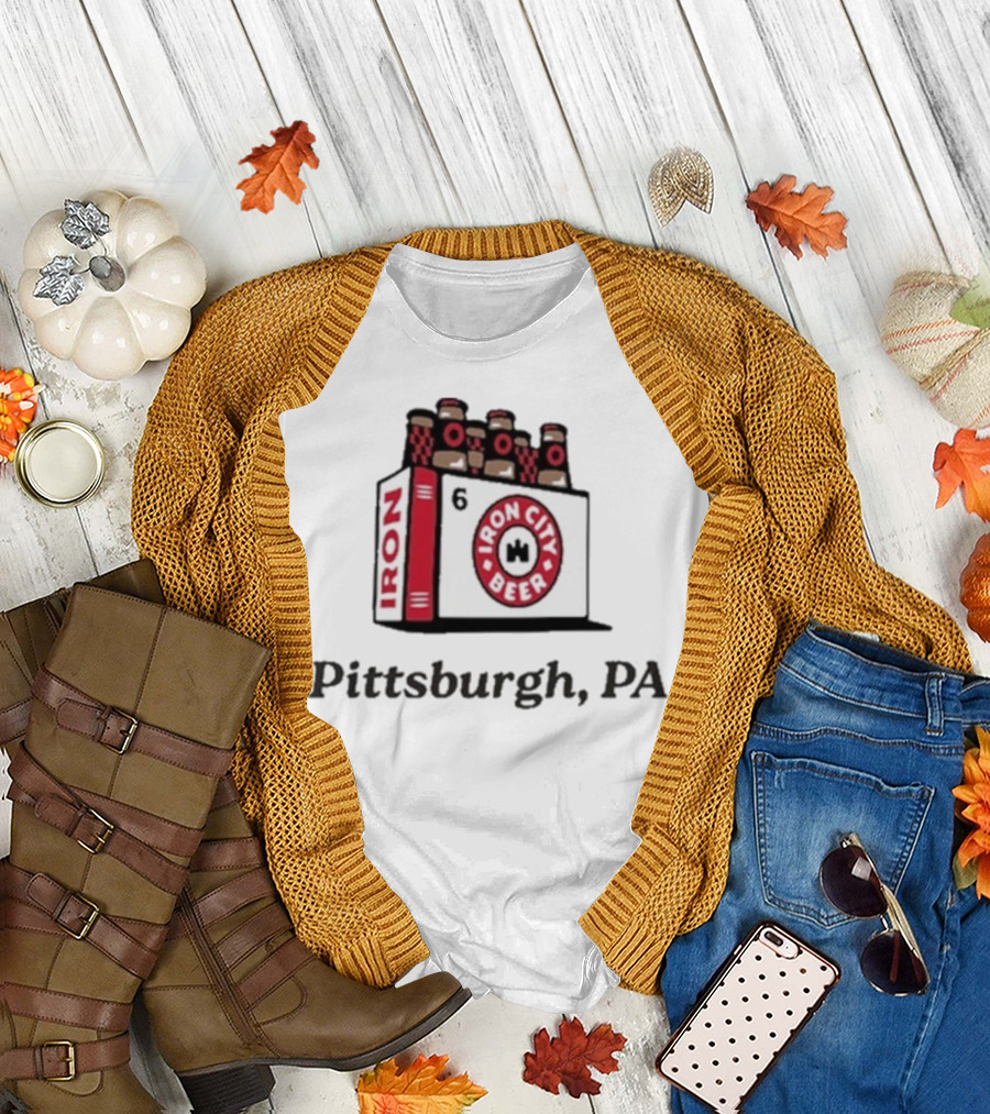 Pittsburgh PA Iron City Beer 6 Pack T-Shirt