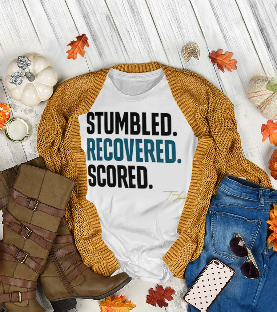 Trevor Lawrence Stumbled Recovered Scored TK Jacksonville Jaguars T-Shirt