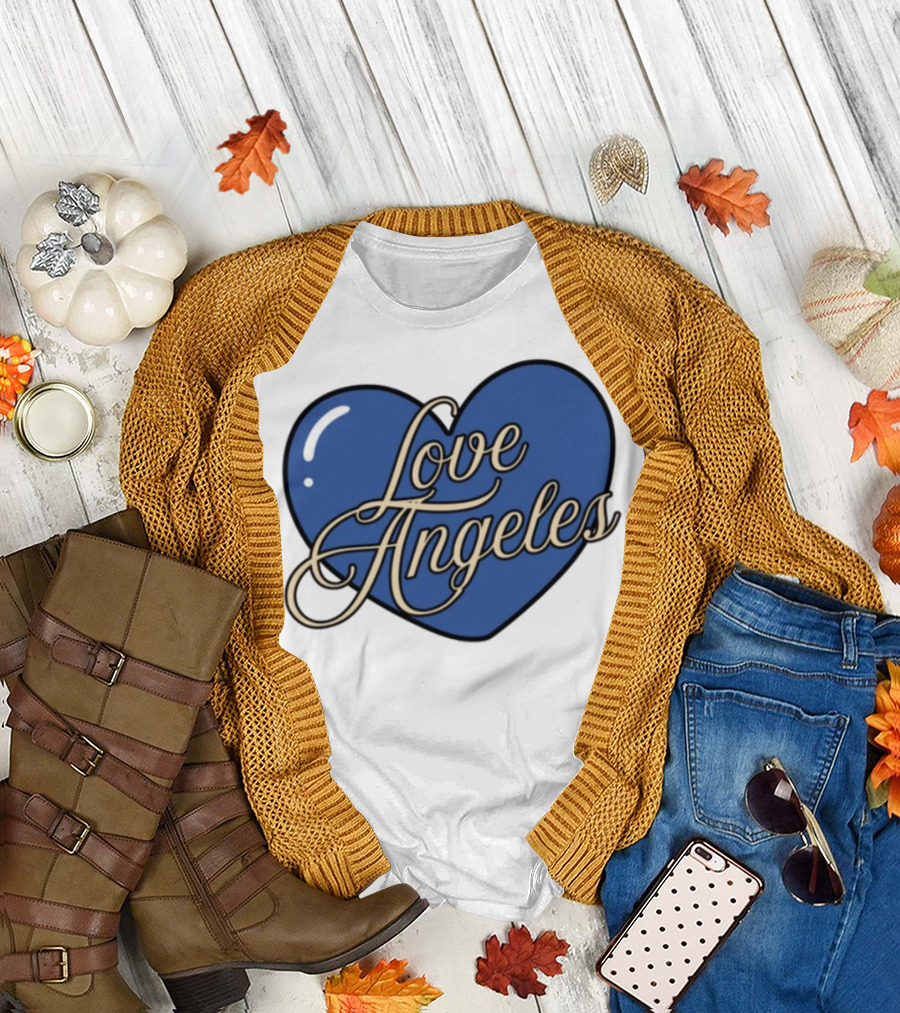 Bffs & Babes Love Angeles Heart Design T-Shirt