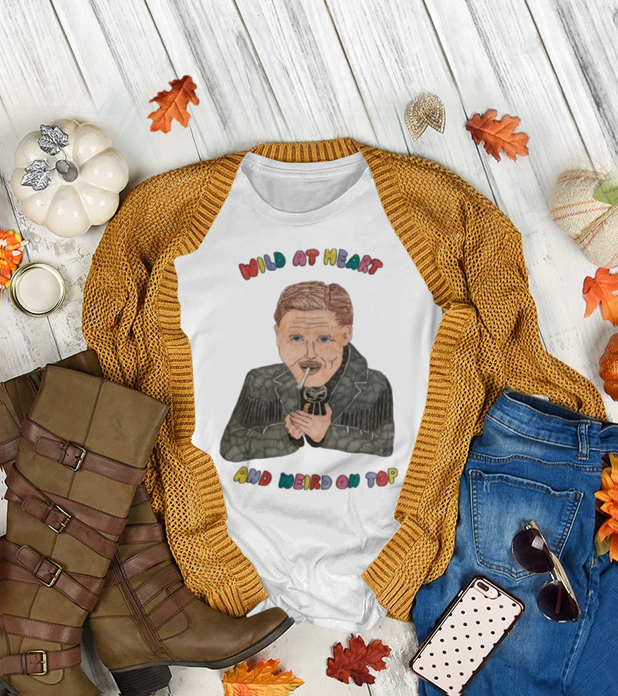 David Lynch Wild At Heart And Weird On Top Smoking Character Illustration T-Shirt