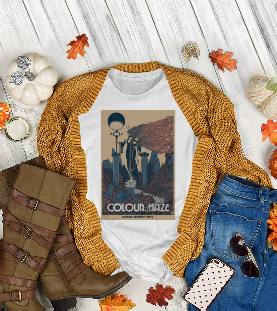 Colour Haze Desertfest Antwerp 2025 Psychedelic Rock Art 10 18 2025 T-Shirt