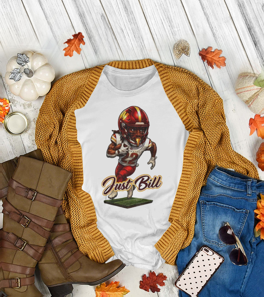 Just Bill Jacory Croskey-Merritt Washington NFL Football Player T-Shirt