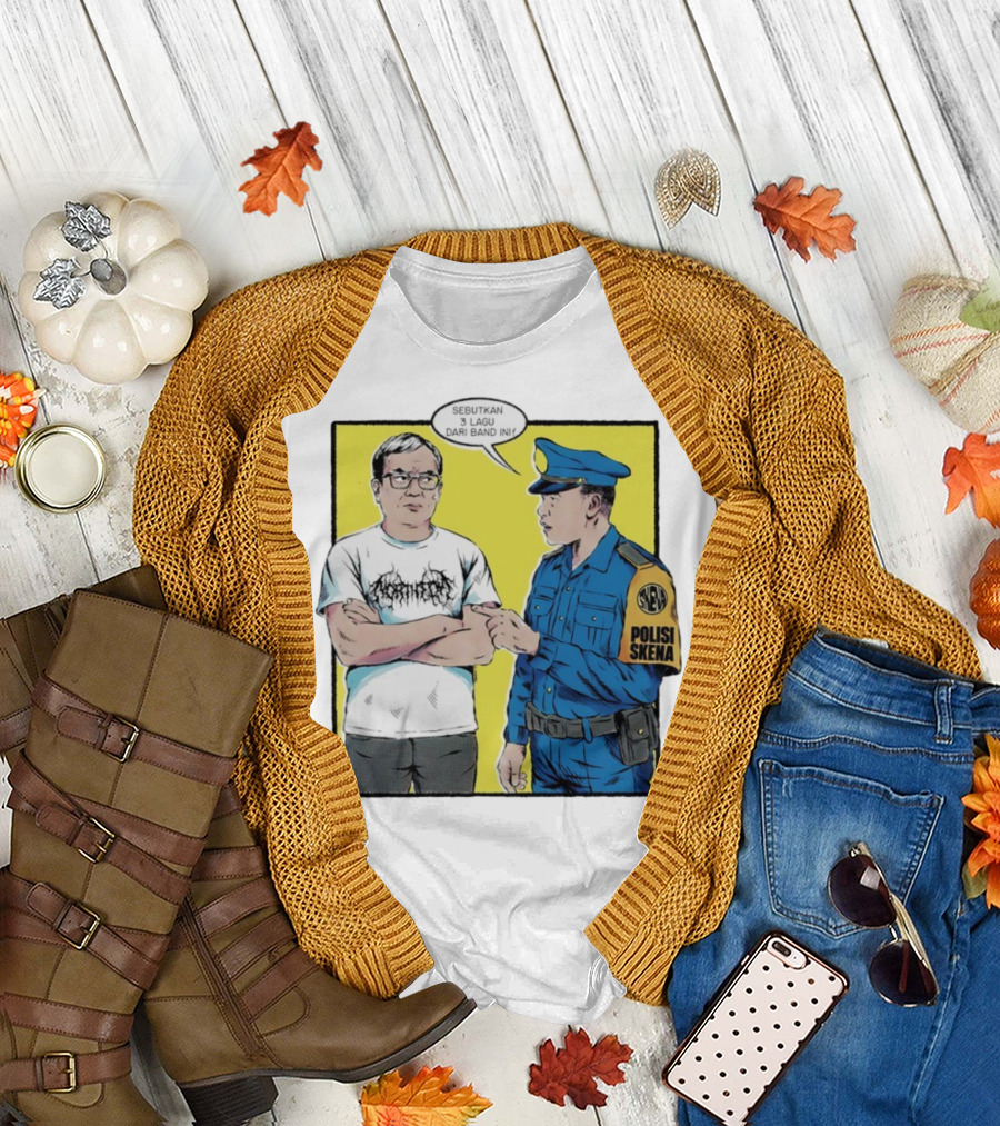 Polisi Skena Sebutkan 3 Lagu dari Band Ini Meme Comic Interaction T-Shirt