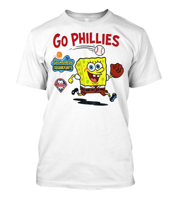 Go Phillies Spongebob Squarepants Philadelphia MLB Baseball 2025 T-Shirt