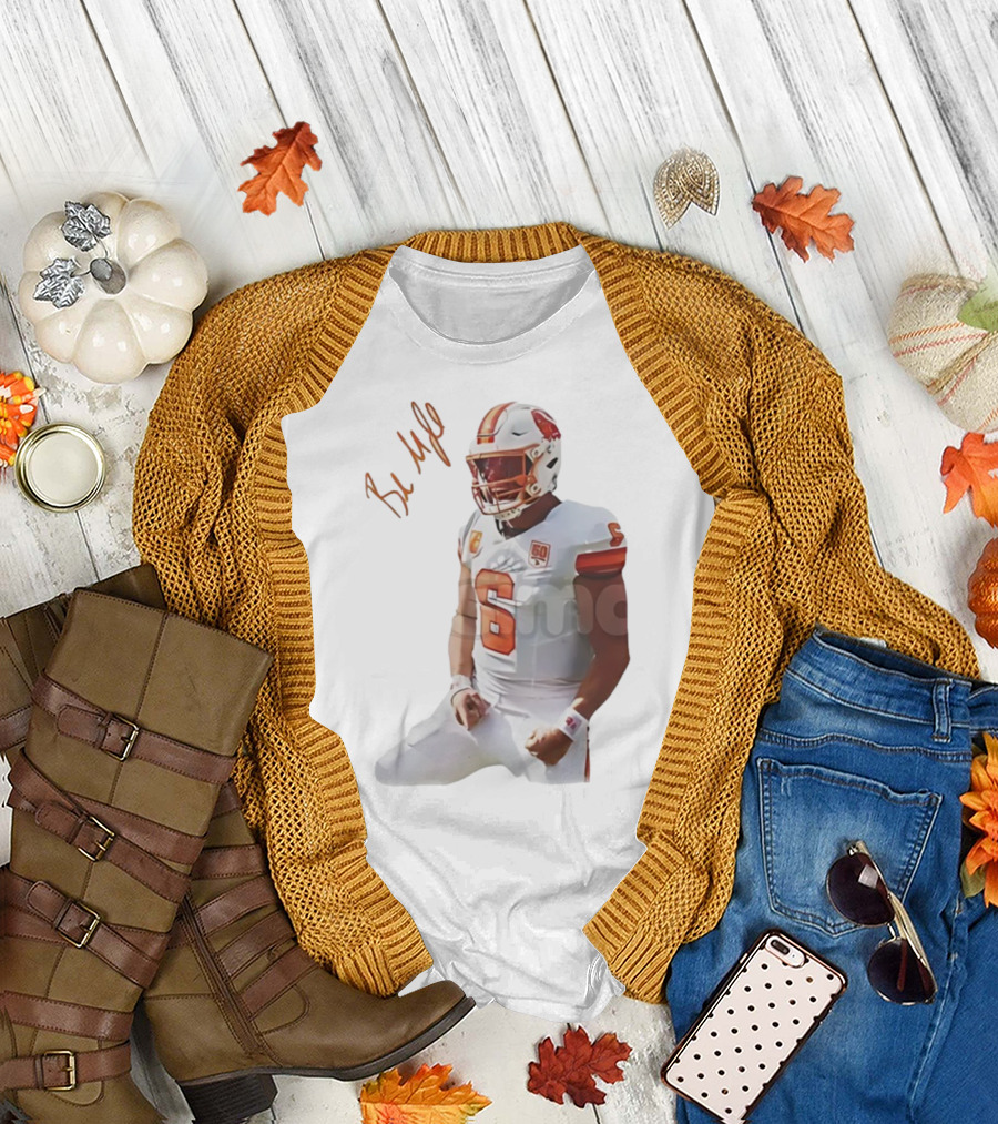 Baker Mayfield Signature Tampa Bay Buccaneers NFL Quarterback Number 6 T-Shirt