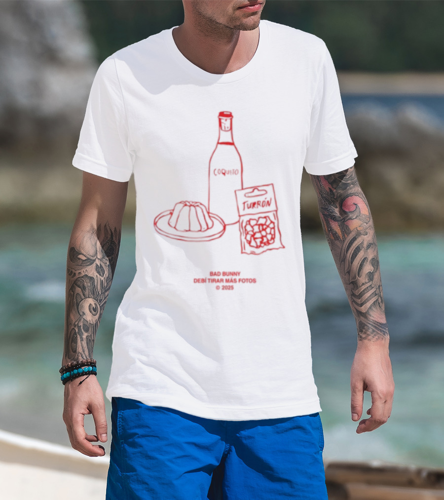 La Receta De Pr Debi Tirar Mas Fotos Coquito Sofrito Frito T-Shirt