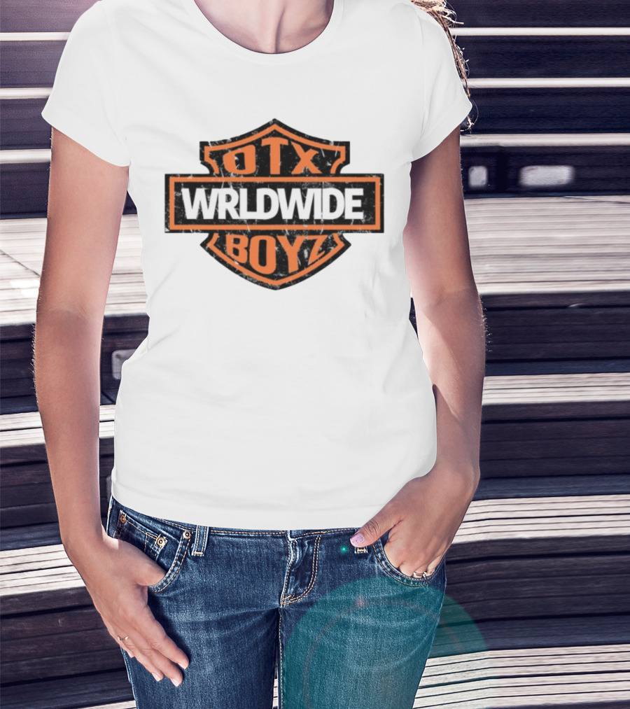 Otxboyz Wrldwide Grunge Badge Style T-Shirt