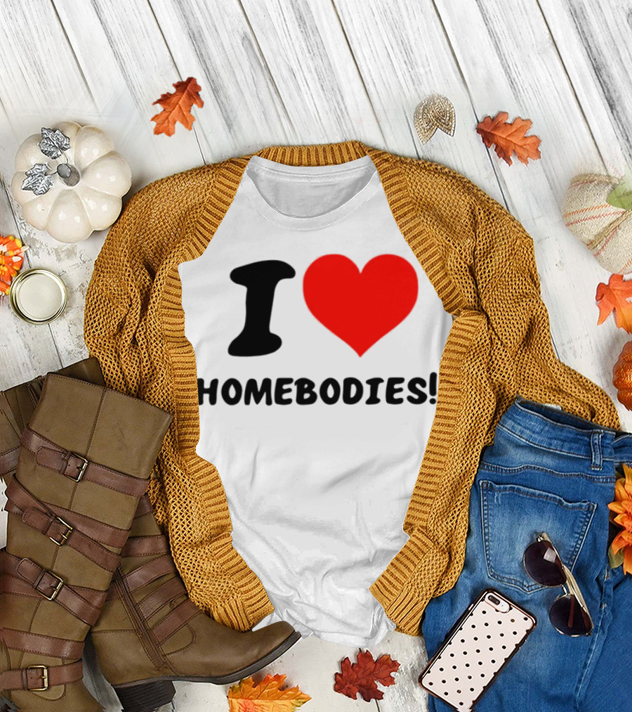 Slidesnvibes I Love Homebodies Cozy Vibes T-Shirt