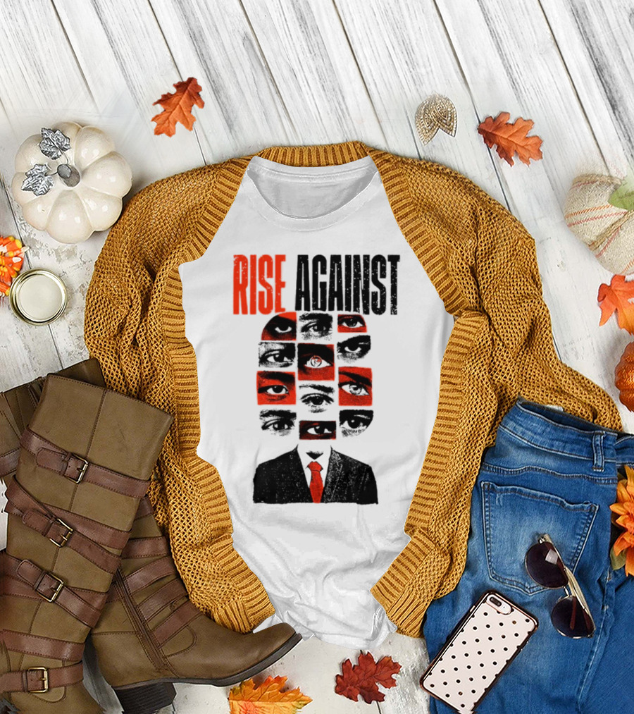 Rise Against Big Brother Surveillance Eyes Suit T-Shirt