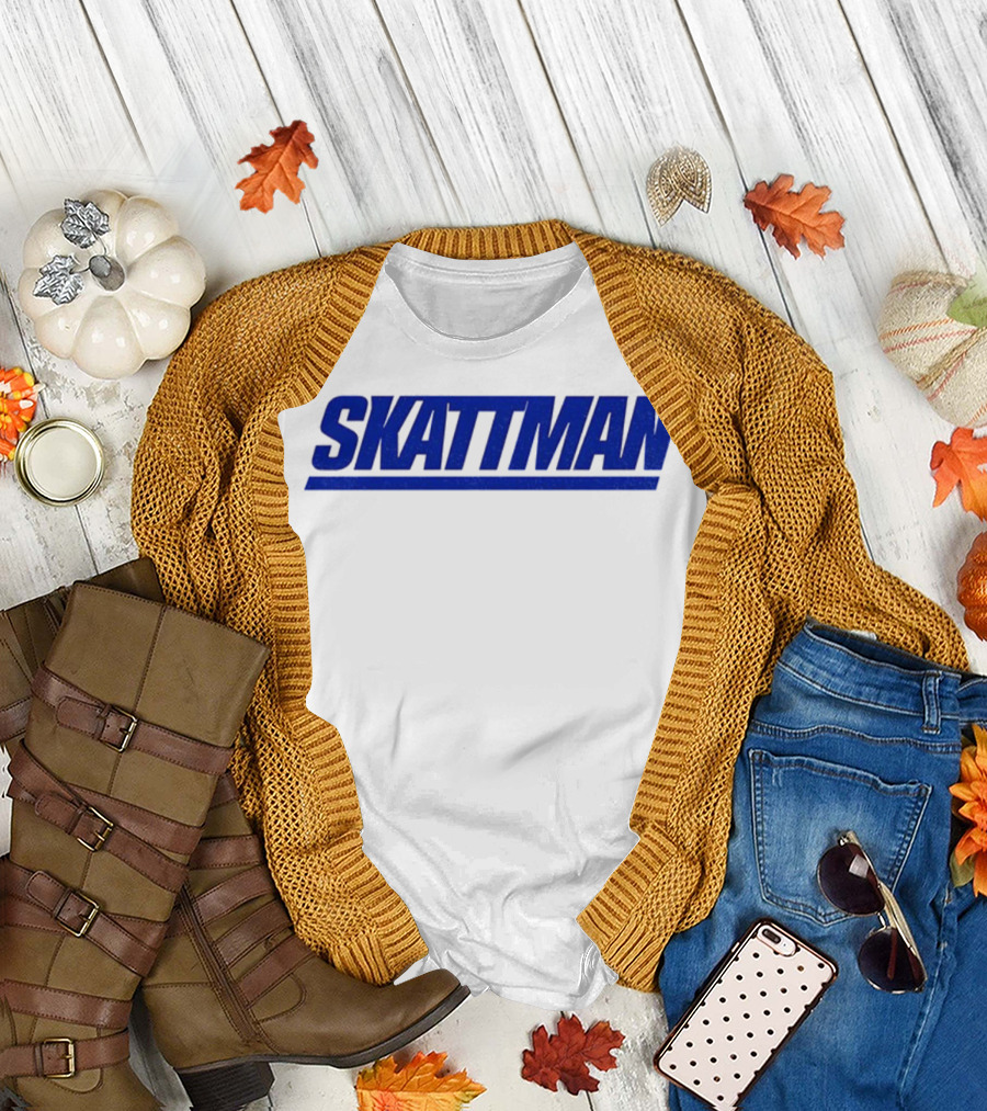 SKATTMAN Cam Skattebo New York Giants Team Spirit T-Shirt