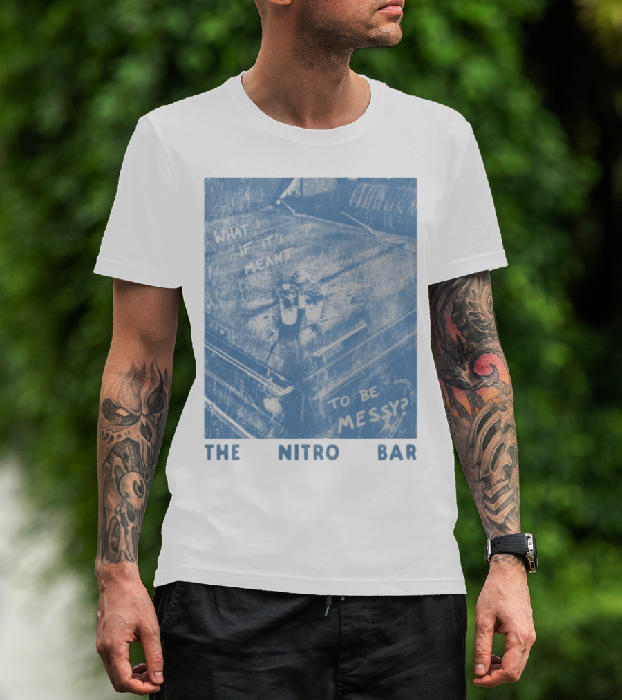The Nitro Bar What If It's Meant To Be Messy Vintage Style Table Setting T-Shirt