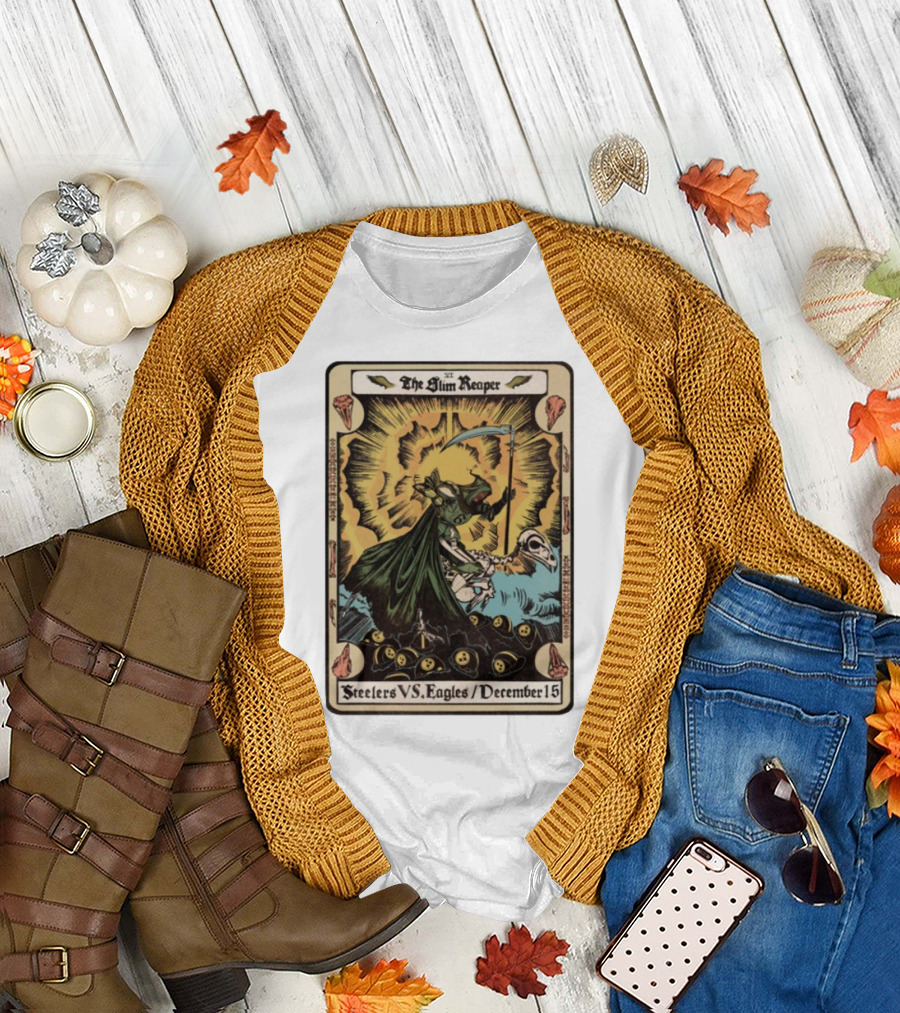 The Slim Reaper Steelers VS Eagles December 15 T-Shirt