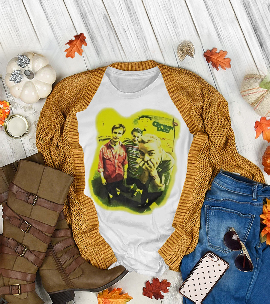 Green Day Dookie Tour 1994 Vintage Punk Rock Band Image T-Shirt