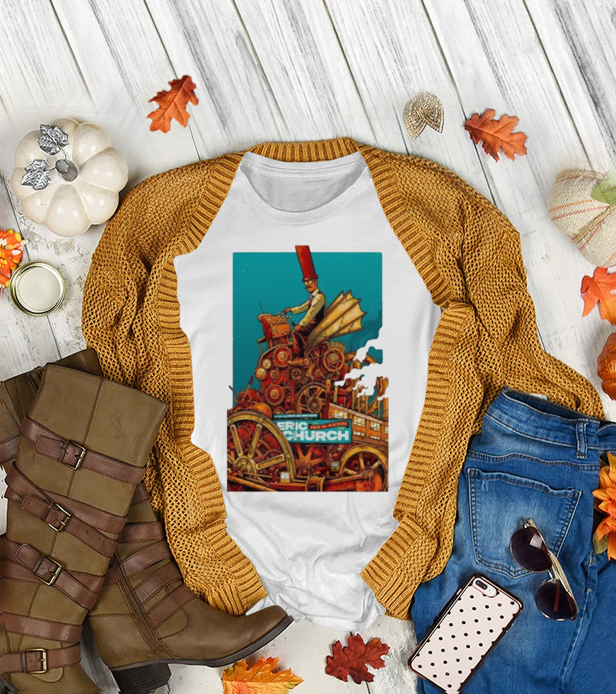 Eric Church The Outsiders Revival Tour Grand Rapids Oct 10 2025 Take the Machine T-Shirt