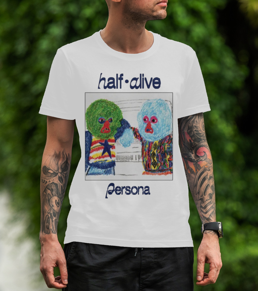 Half Alive Persona Crayon Art Duo T-Shirt