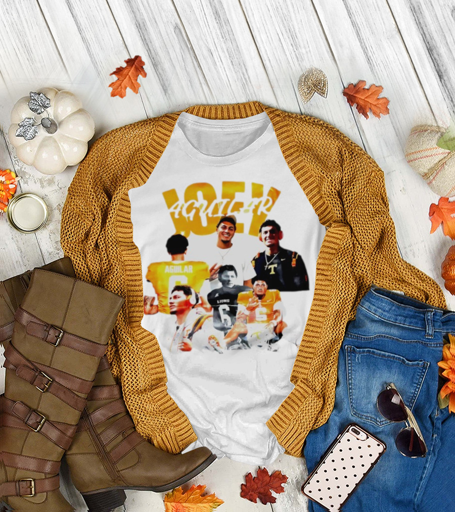 Joey Aguilar Tennessee Volunteers Football Lions Number 6 T-Shirt