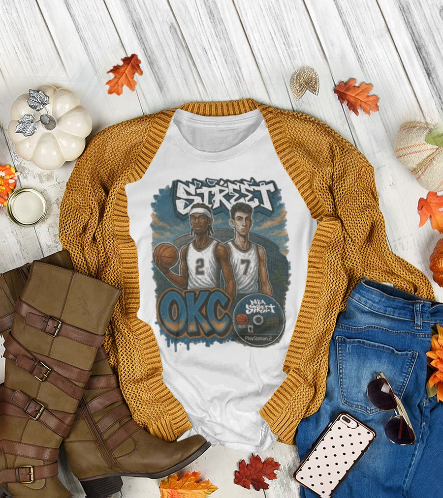 NBA Street OKC PlayStation 2 Basketball Street Art T-Shirt
