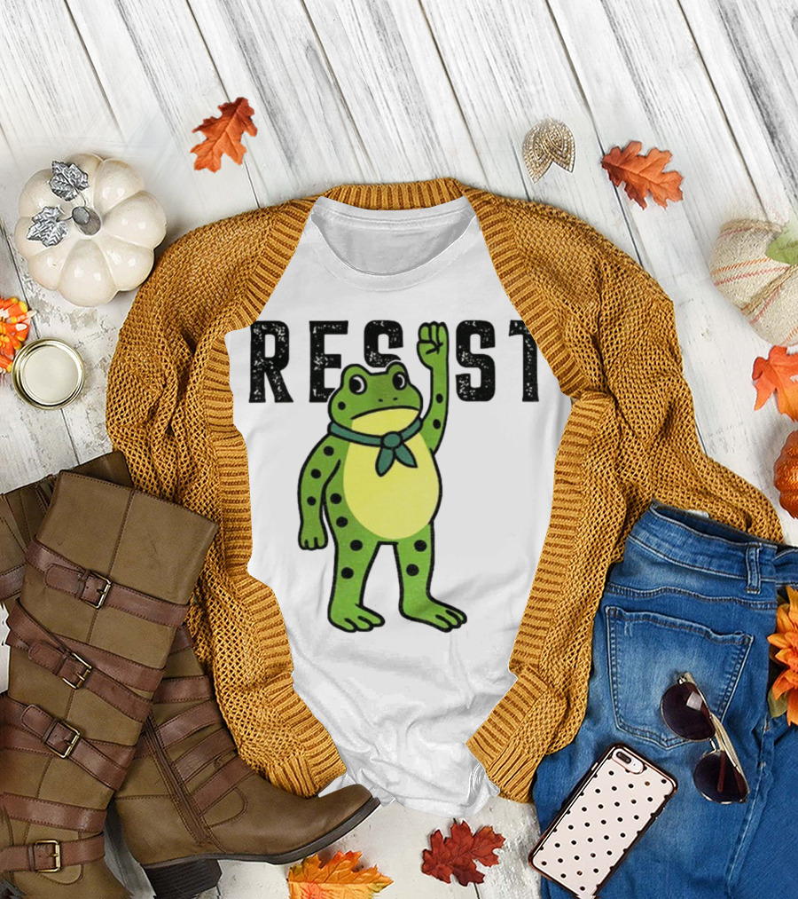 Portland Frog Resist Free Portland Ribbit Power T-Shirt