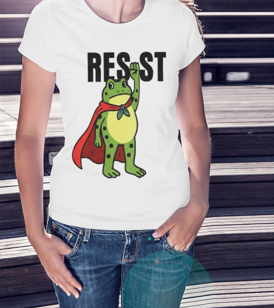 Resist Portland Frog Rage Against Machine Iconic Symbol T-Shirt