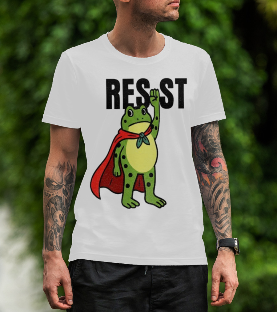 Resist Portland Frog Rage Against Machine Iconic Symbol T-Shirt