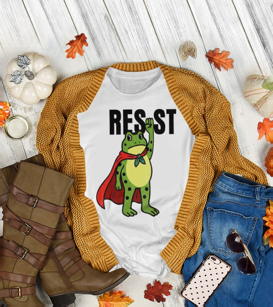 Resist Portland Frog Rage Against Machine Iconic Symbol T-Shirt