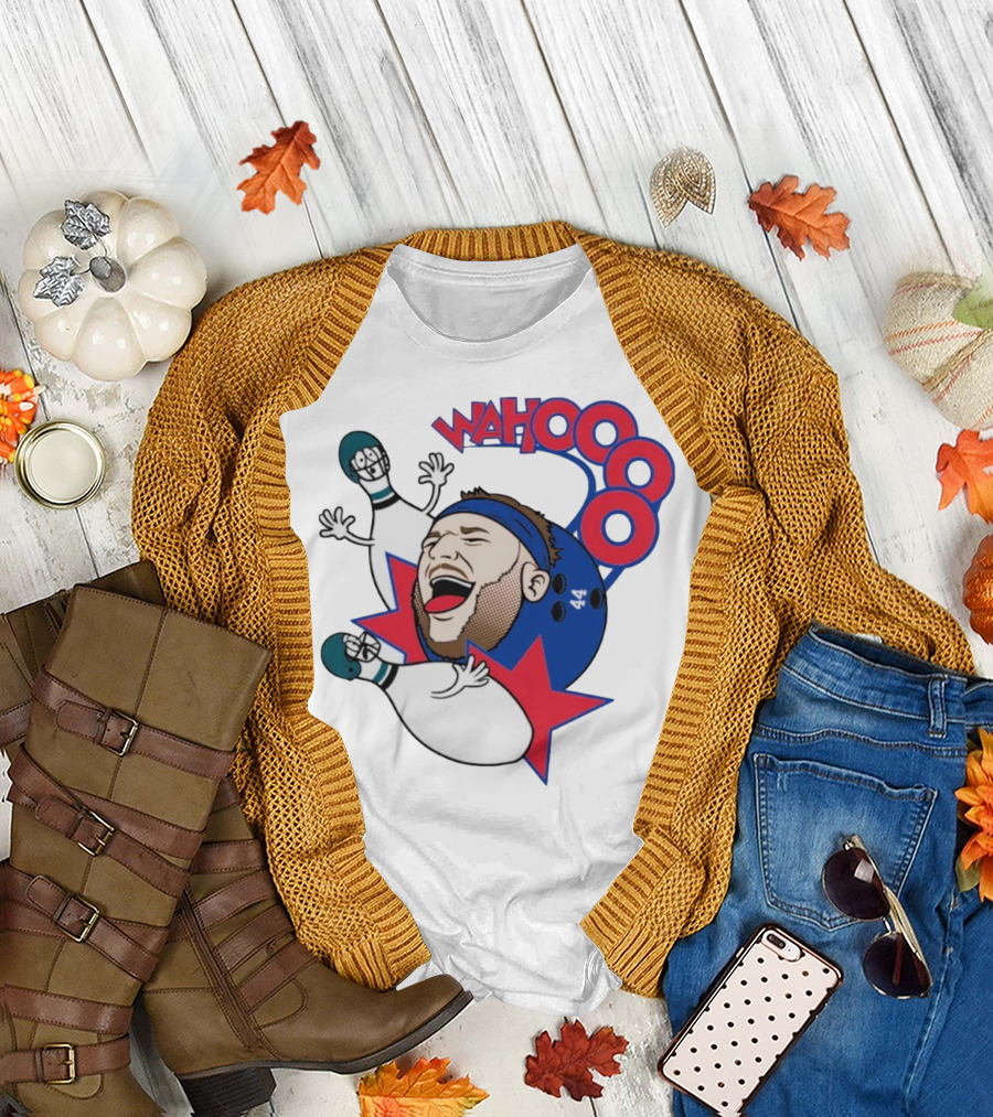 Wahooo Bowling Philadelphia Eagles New York Giants Football Face Off T-Shirt