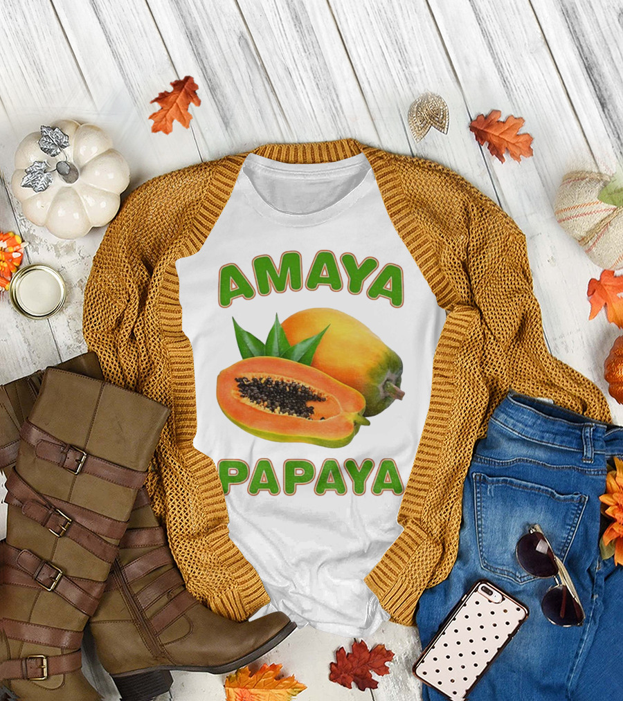 Amaya Papaya Fresh Tropical Fruit Slice T-Shirt