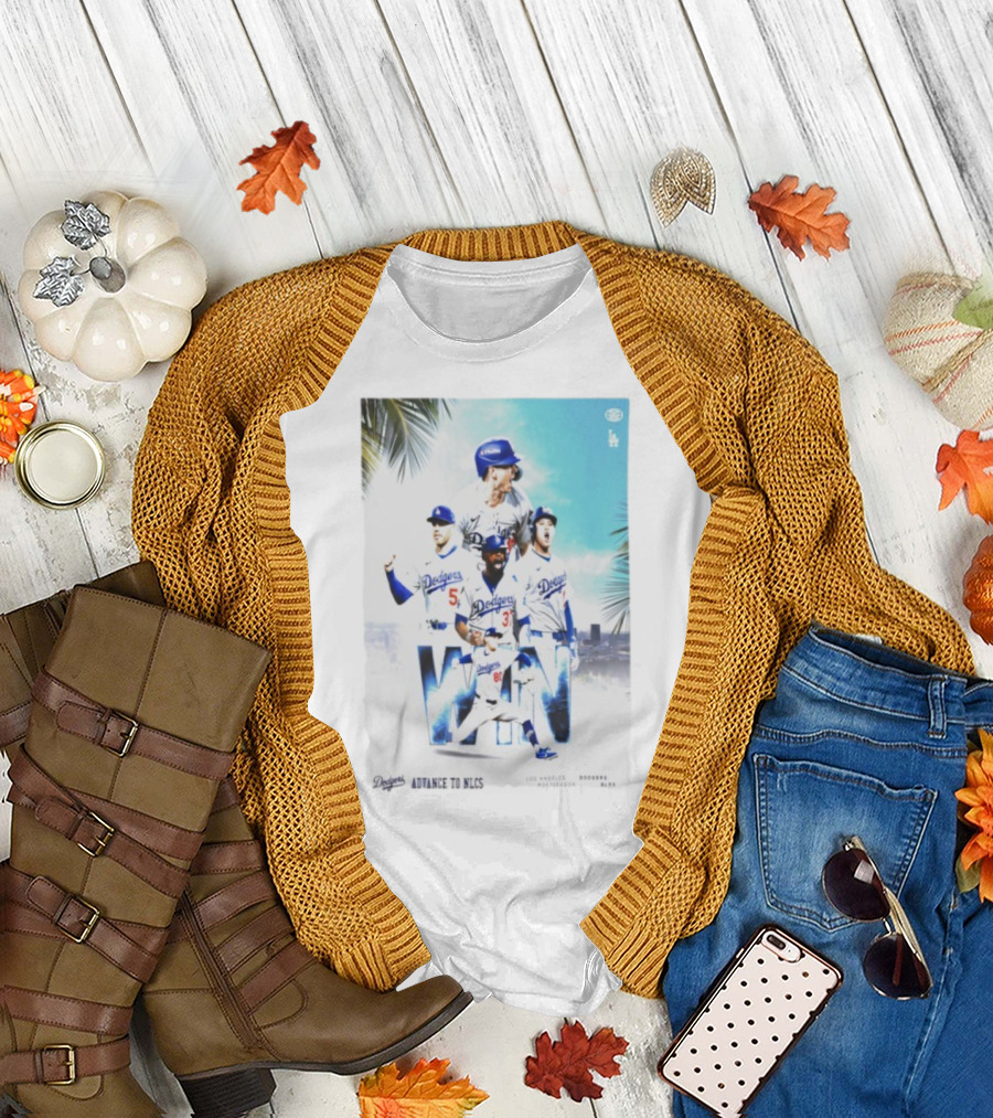Los Angeles Dodgers Advance to 2025 NLCS Victory Celebration T-Shirt