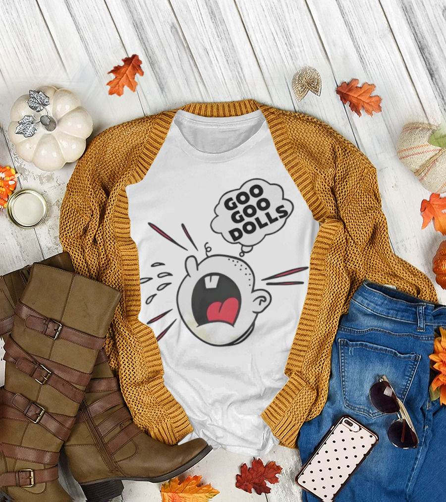 Goo Goo Dolls Shouting Cartoon Illustration T-Shirt