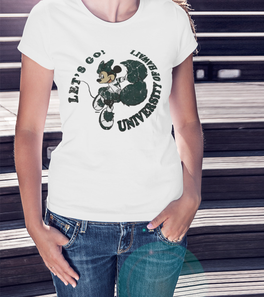 Let’s Go Minnie Mouse University Of Hawai’i Cheerleader T-Shirt