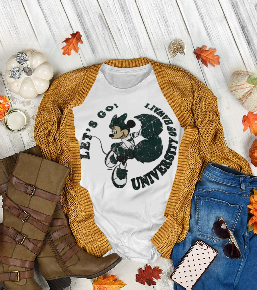 Let’s Go Minnie Mouse University Of Hawai’i Cheerleader T-Shirt