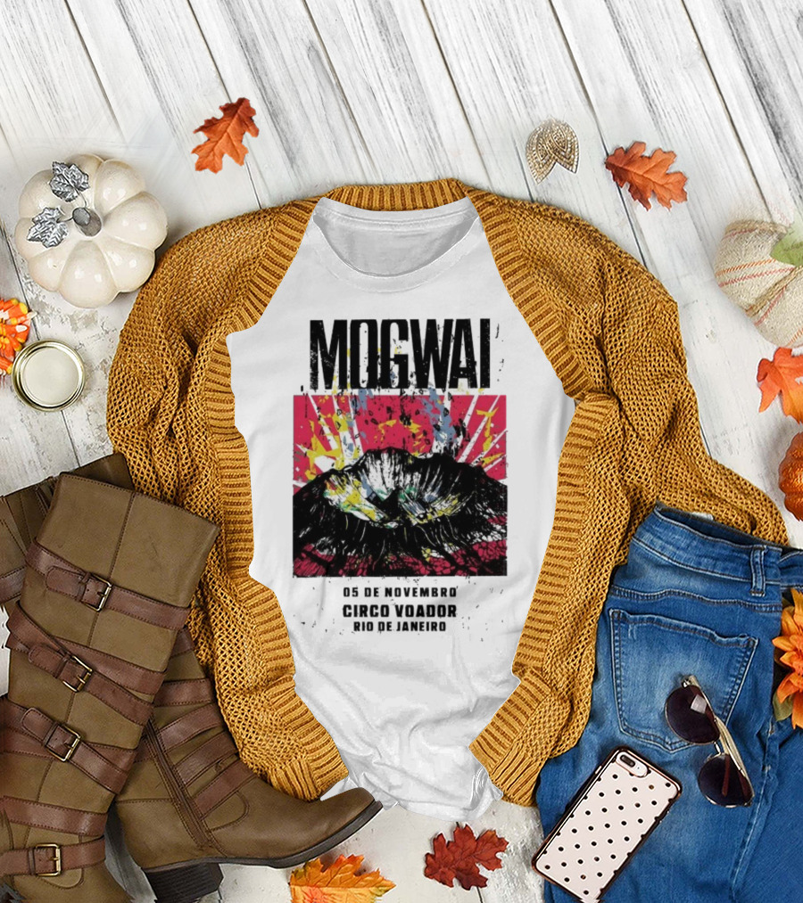 Mogwai Live Circo Voador Rio de Janeiro November 5 2025 Mountain Splash Art T-Shirt