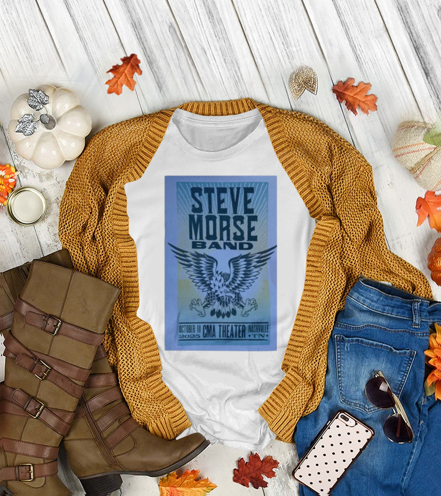Steve Morse Band CMA Theater Nashville TN October 10 2025 Eagle Design T-Shirt