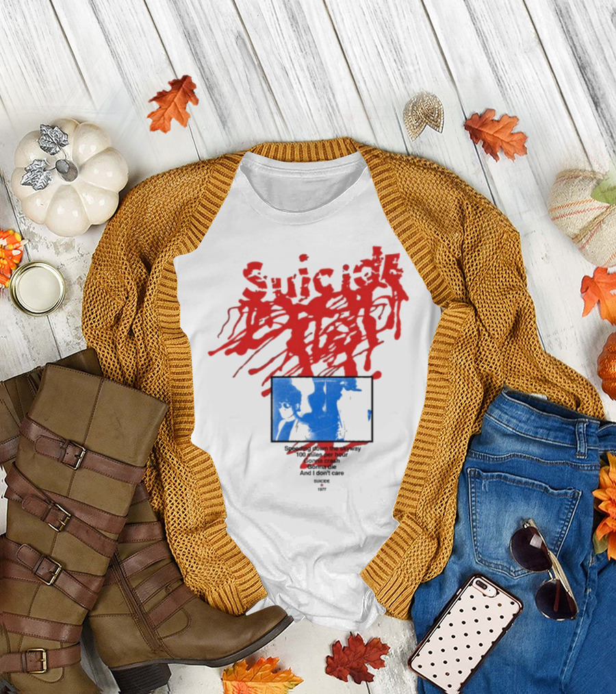 Suicide USA Rocket 1977 Speeding Down Skyway 100 Miles Per Hour Gonna Crash T-Shirt