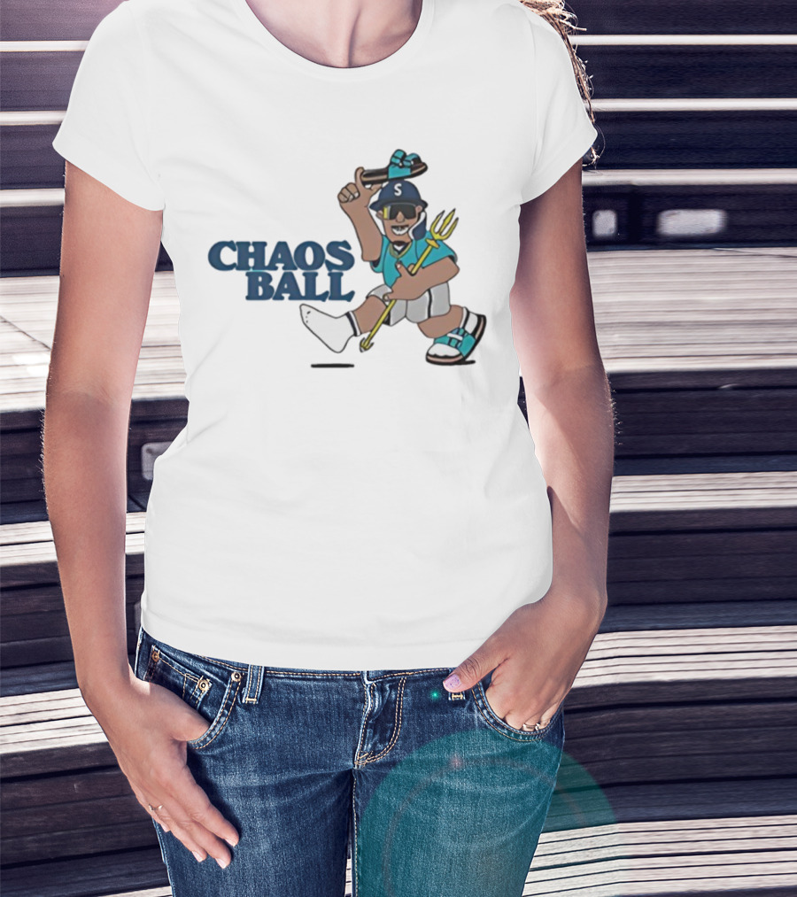 Trillblazin Chaos Ball Seattle Mariners Mascot Design T-Shirt