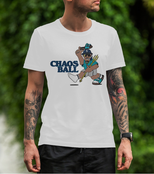 Trillblazin Chaos Ball Seattle Mariners Mascot Design T-Shirt