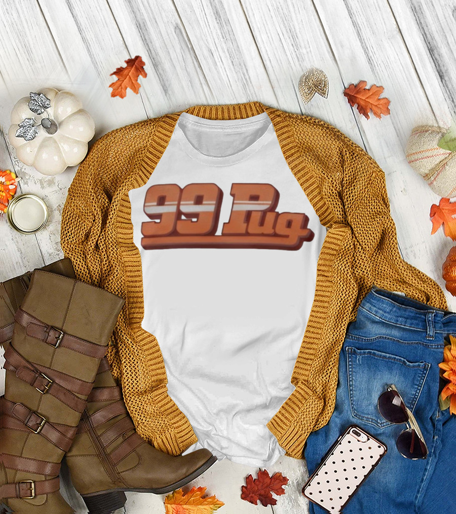 99 Pug Retro Sports Style Bold Font T-Shirt