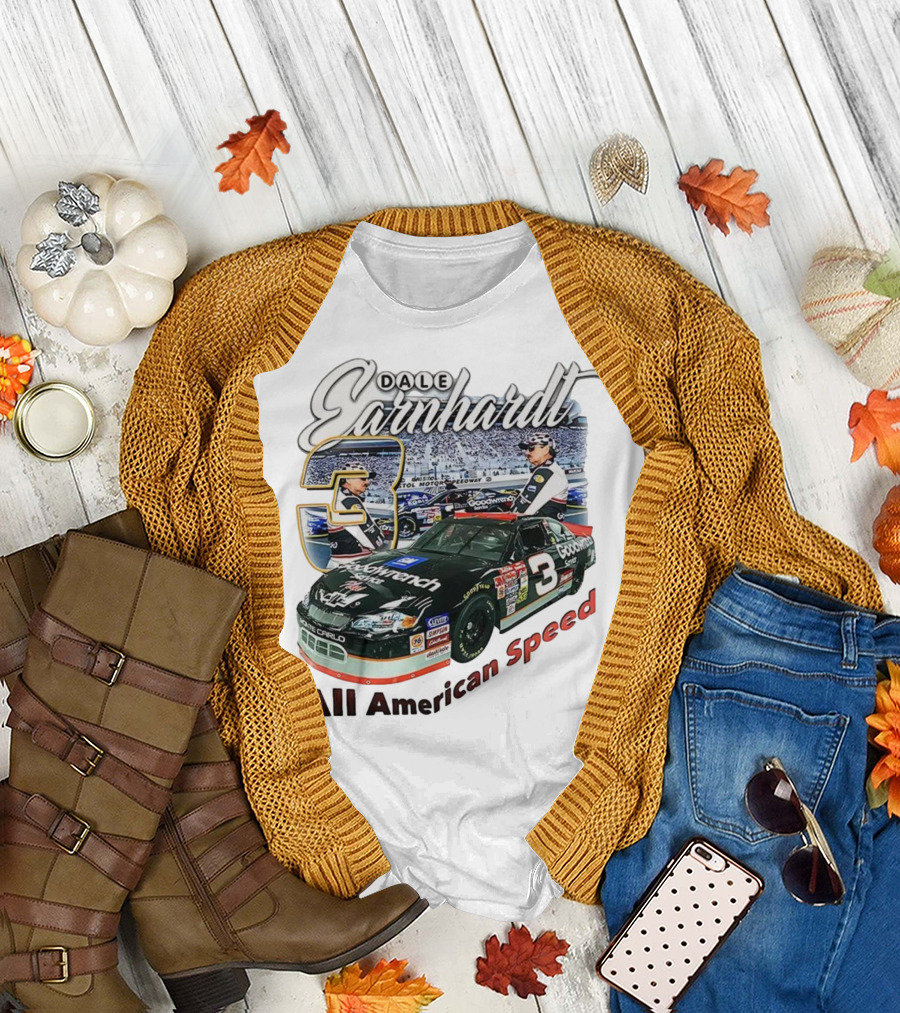 Dale Earnhardt Chevrolet Monte Carlo Number 3 Goodwrench NASCAR All American Speed T-Shirt