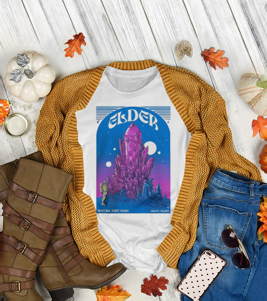 Elder Westill Fest 2025 Vallet France October 31 November 1 Cosmic Crystal Exploration Astronaut T-Shirt