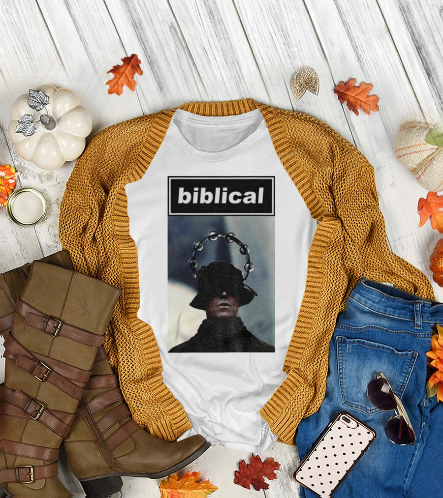 Biblical Liam Gallagher Tambourine Oasis Concert Music Lovers T-Shirt