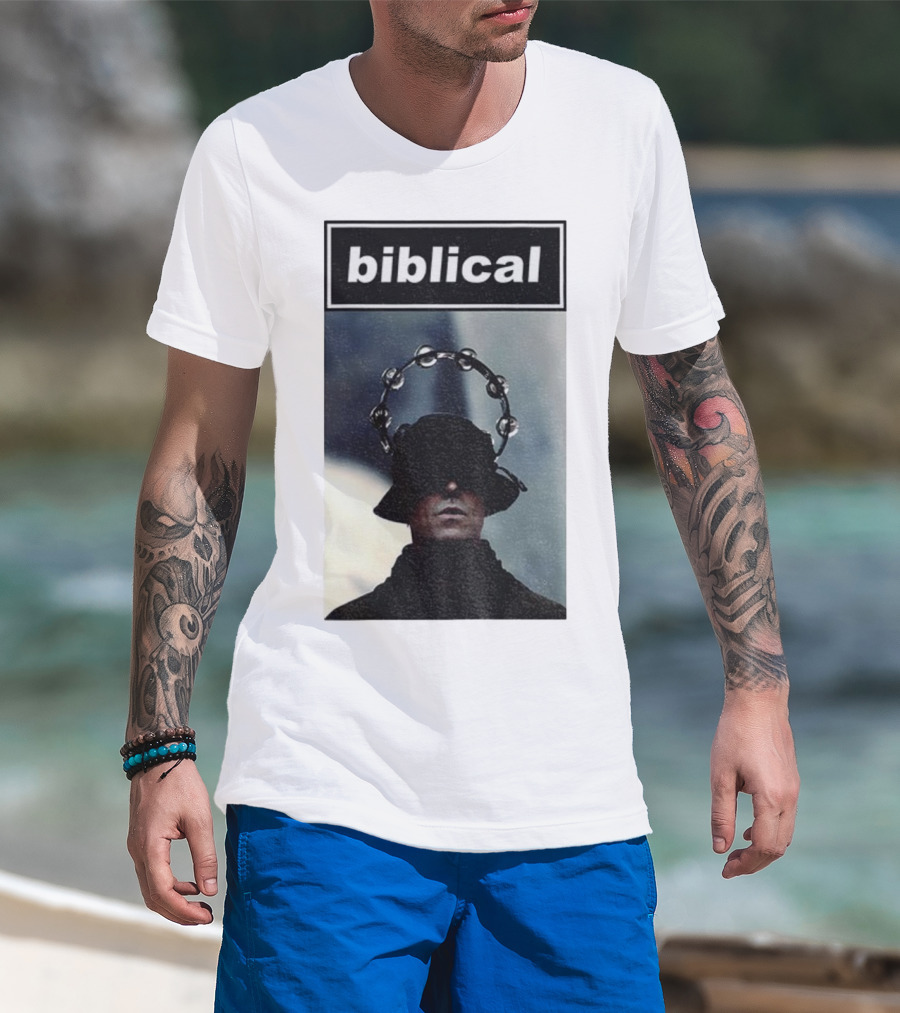 Biblical Liam Gallagher Tambourine Oasis Concert Music Lovers T-Shirt
