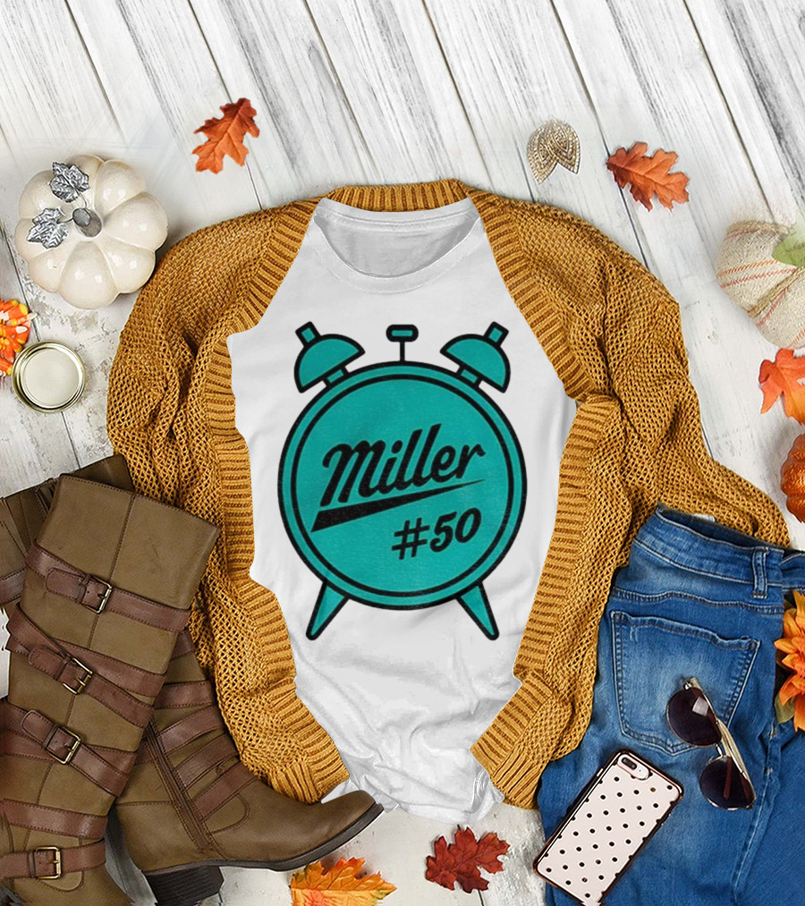 Miller Lite #50 Miller O'Clock Teal Alarm T-Shirt